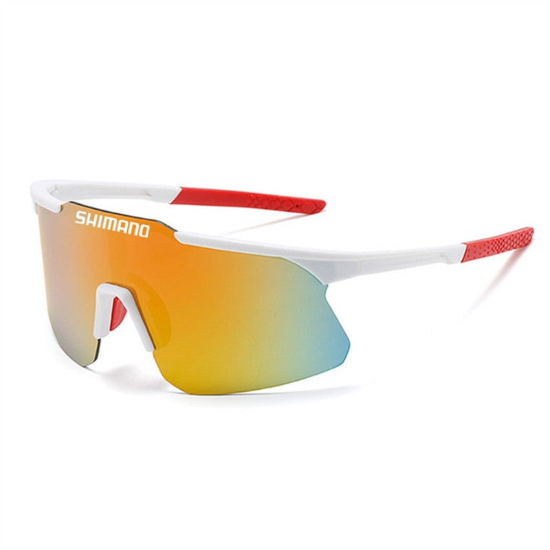 New SHIMANO Large Frame Sunglasses for Men and Women Outdoor Anti-ultraviolet Bicycle Driving UV400 Riding Glasses 7 Colors