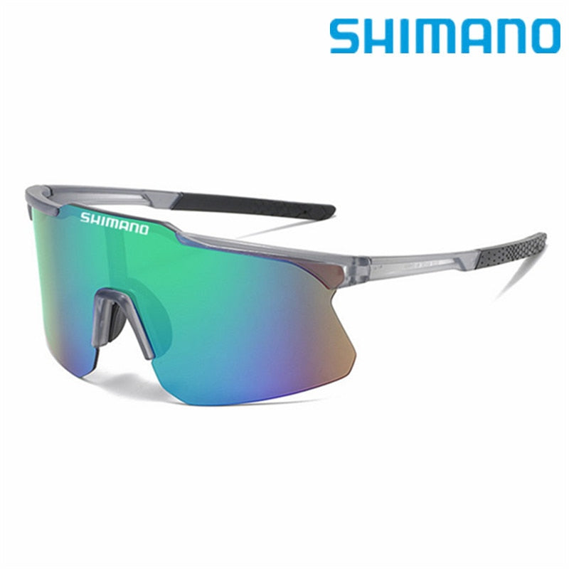 New SHIMANO Large Frame Sunglasses for Men and Women Outdoor Anti-ultraviolet Bicycle Driving UV400 Riding Glasses 7 Colors