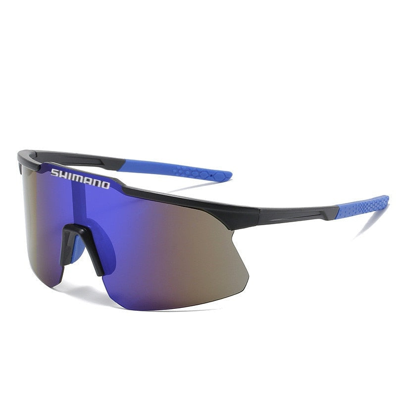 New SHIMANO Large Frame Sunglasses for Men and Women Outdoor Anti-ultraviolet Bicycle Driving UV400 Riding Glasses 7 Colors