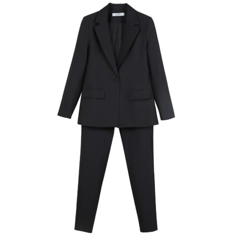 Work Pantsuits OL 2 Piece Set For Women Business Interview Uniform Slim Blazer And Pencil Pants Office Lady Suit Female Outfits