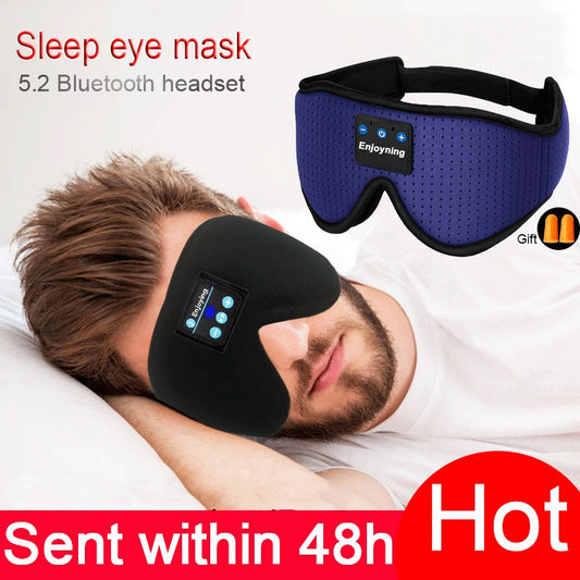 New 3D wireless music headphone sleep breathable smart eye mask Bluetooth headset